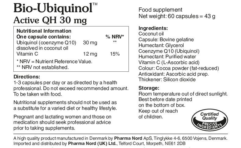 Bio-Ubiquinol Active QH - 30mg
