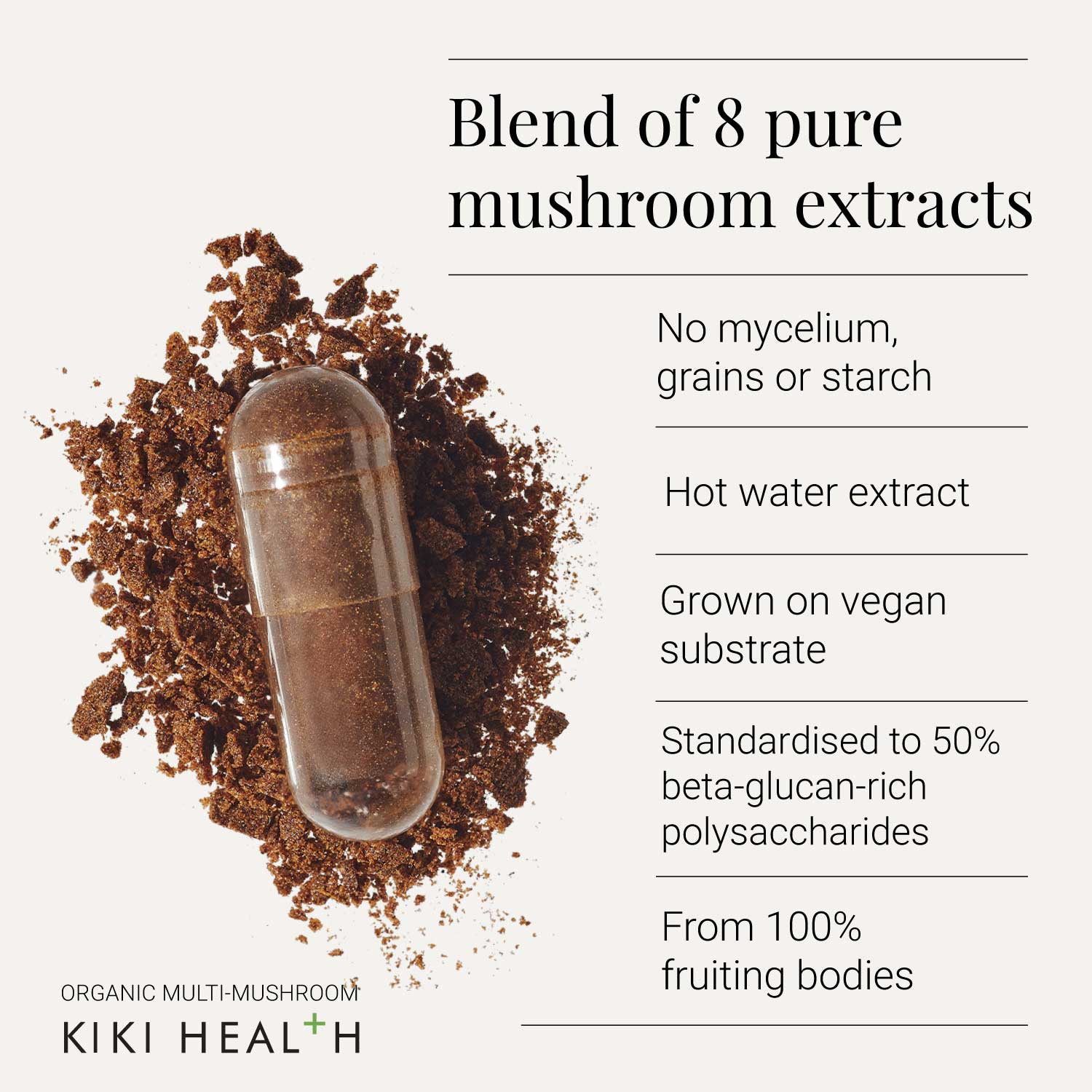 Organic 8 Multi Mushroom Extract Blend