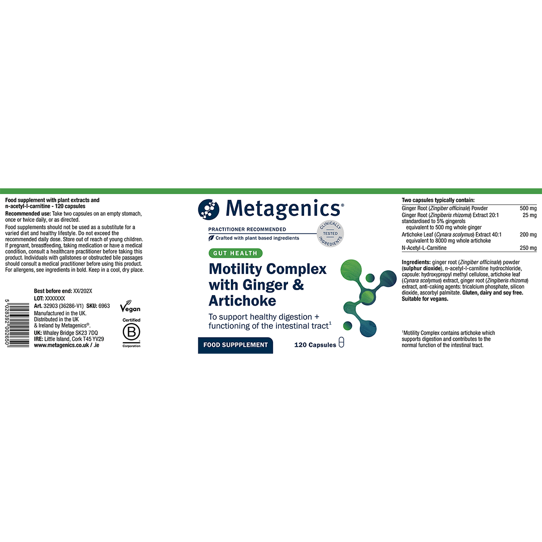 Motility Complex with Ginger & Artichoke